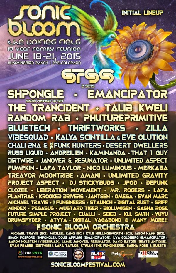 Sonic Bloom Announces Initial Lineup With STS9 As Headliner