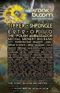 Sonic Bloom 2014 Line-Up Poster